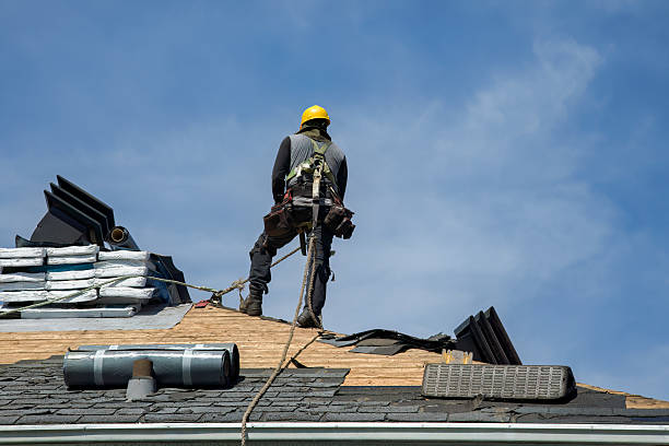 Professional Gutter Installation technician working in West Milton, OH